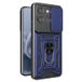 Motorola Coque Hybride à Anneau Rotatif avec Protection pour Appareil Photo - Bleue