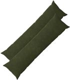 vidaXL - Kussensloop - 2 stuks - HEERLEN - Groen - 40 x 145 cm - Katoensatijn
