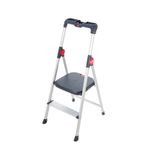 Hailo - Marchepied 2 marches pliable sécurisé en aluminium Widestep