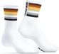 Chaussettes Sneaker BEAR PRIDE Blanc Rayé Adultes Hommes Coton/Polyester/Élasthanne