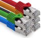 Freiwerk 0,5 m - 5 kleuren 02 CAT.7 netwerkkabel LAN Ethernet patchkabel S-FTP LSZH PIMF 10GB s RJ45-stekker Cat6a