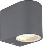 WatioWave Buitenlamp, 1 x GU10, 35 W, aluminium, antraciet, IP44, Veronika