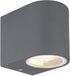 WatioWave Buitenlamp, 1 x GU10, 35 W, aluminium, antraciet, IP44, Veronika