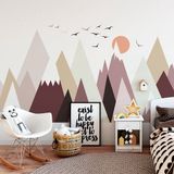 Ambiance Sticker Kinderstickers Scandinavische bergen katenkka 60 x 90 cm