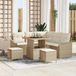 Prolenta Maison Exclusive - Ensemble de canapés de jardin, 8 pièces, en polyrotin beige