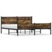 Maison Exclusive - Cadre de lit en métal sans matelas Chêne fumé 183x213 cm