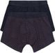 Popken Fashion Services GmbH Men Plus - Heren - Midpants FLEXLASTIC® set van 2 onderbroek tot maat 8 XL - Navy blauw - Maat 8XL
