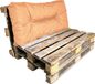 Bananair - Coussin de palette multifonctionnel - Coussin de jardin pour banquette palette - Convient comme coussin d'assise et de dossier - 120x60 cm - Orange