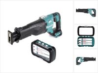 Makita DJR 187 Z accu-reciprozaag 18 V borstelloos zwaardzaag Solo + assortiment reciprozaagbladen (P-81290) – zonder accu, zonder oplader