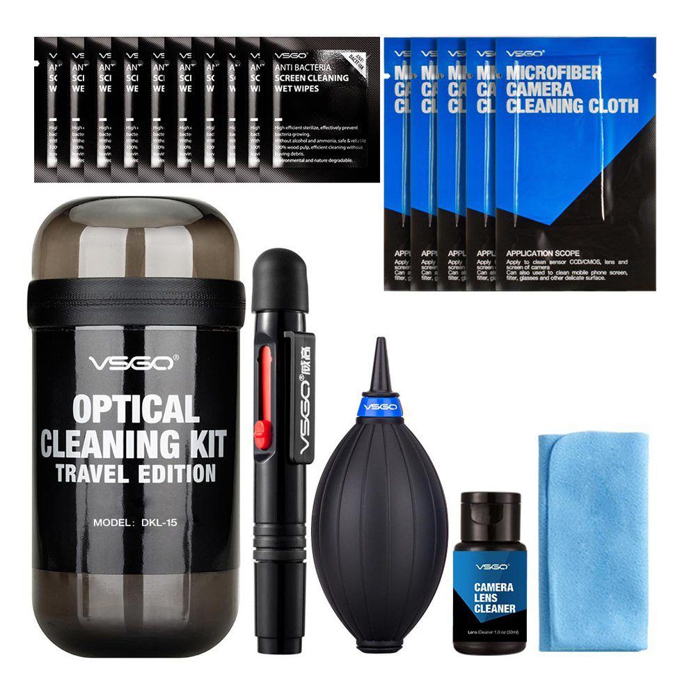 VSGO Optical Cleaning Kit Travel Grijs - 6939818801476