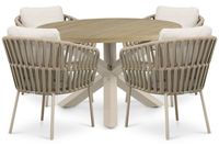 Coco Elara Rockville 120 cm dining tuinset 5-delig