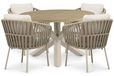 Coco Elara Rockville 120 cm dining tuinset 5-delig