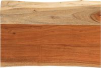 vidaXL Tafelblad rechthoekig natuurlijke rand 70x40x3,8 cm acaciahout