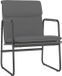 vidaXL Loungestoel Kunstleer Grijs 55x64x80 cm