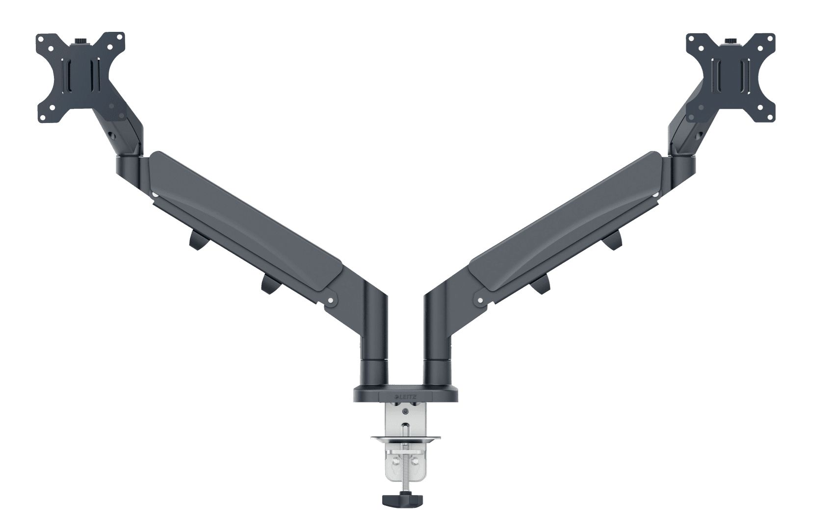 Leitz Ergo Ruimtebesparende Monitorarm - Voor 2 Schermen - 17-32" - Grijs