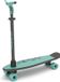 Chillafish Skateboard en Step 2-in-1 - Kinderstep omvormbaar naar Skateboard - Blauw Groen - Jongens en meisjes 3 jaar en ouder - Verstelbaar stuur - Model Skatieskootie 2