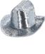 Fever Deluxe Sequin Cowboy Hoed Zilverkleurig