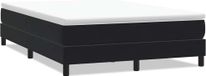 Boxspring velours noir 160x210 cm