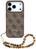 Guess Case 4G Bandje Driehoek Logo Magsafe Voor iPhone 17 Pro Bruin
