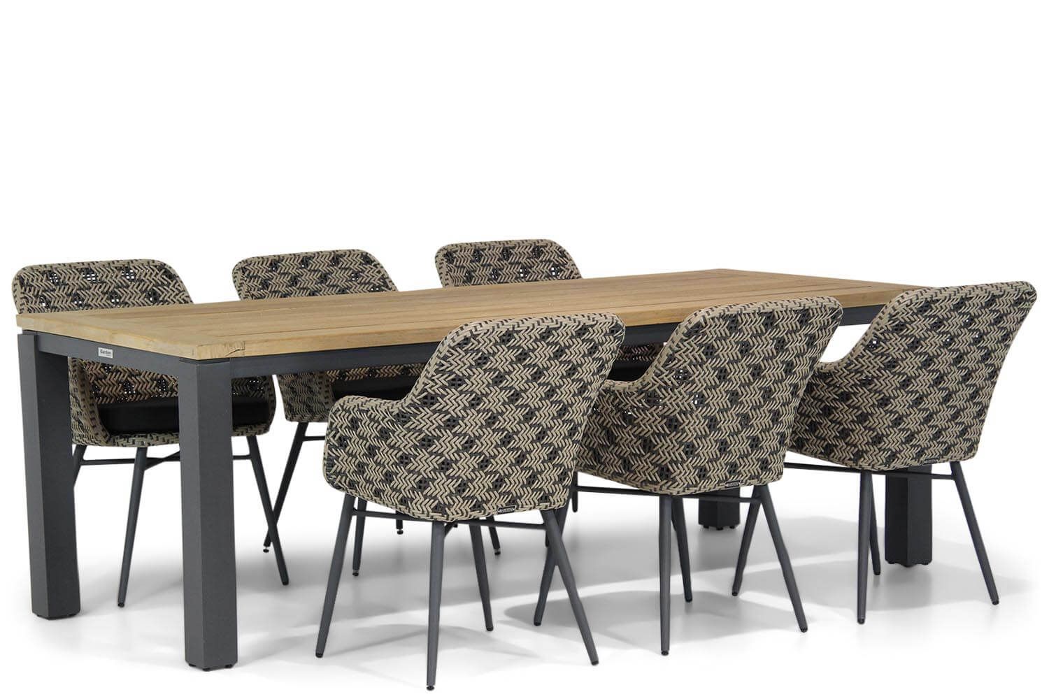Lifestyle Garden Furniture Crossway/Veneto 230 cm dining tuinset 7-delig