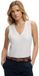 Superdry Studios Vee T-shirt sans manches col en V Blanc L Femme