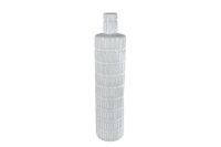 Coppens Jip Vaas creme metaal 16,5x16,5x68,5cm
