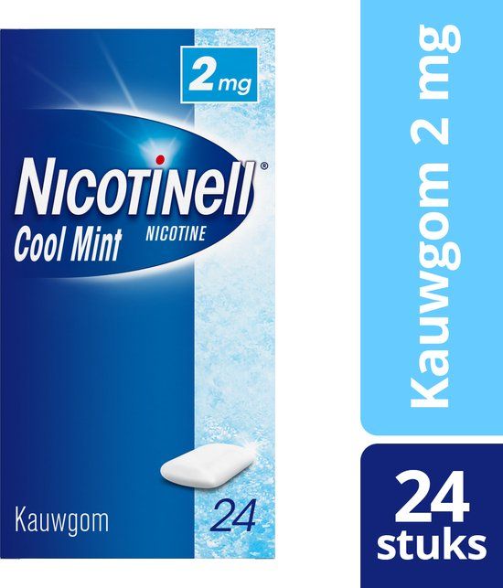 Nicotinell Cool Mint 2 mg kauwgom - 24 stuks