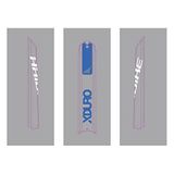 Bosch Uniseks - Xduro batterijplaat voor volwassenen, platina blauw/wit, 1 maat