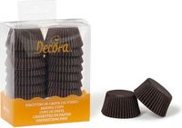 Decora 0339631 Cupcake-/muffinkoppen 200 stuk(s) Bruin Papier Rond