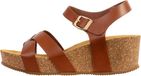 The Divine Factory Noga Ety Edge Leren sandalen met sleehak - Bruin - Maat 37