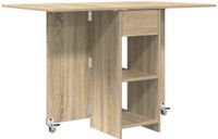 vidaXL Eettafel 115 x 70 x 75 cm Bewerkt hout Sonoma Eiken Rechthoekig