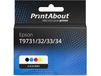 PrintAbout T9731/32/33/34 4-kleuren Multipack Hoge capaciteit Geschikt voor Epson