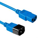 ACT Netsnoer C13 - C14 blauw 0,3 m AK5424