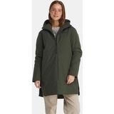 Didriksons Vera Womens Parka Gevoerde Jas Dames Groen