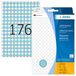 HERMA 2213 multifunctionele etiketten/markeerpunten rond (Ø 8 mm, 32 velles, papier, mat) zelfklevend, permanente markering stippen voor handschrift, 5.632 puntstickers, blauw