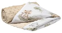 Baby Medi Partners Baby deken 100% Katoenen 75x100 Safari Met Beige Minky