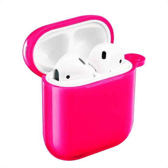 imoshion Neon Case - Hoesje geschikt voor AirPods 1 / 2 - Neon Pink