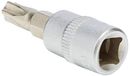 KS Tools 911.1706 1/4" bit-dop, vijfster met boring, TS30