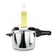 Nerthus FIH 1666 set snelkookpan met glazen anti-drup oliefles 500 ml keuken oliecontrole zonder morsen
