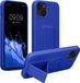 kwmobile Hoesje compatibel met Apple iPhone 13, beschermhoes met vingerhouder van TPU siliconen, bescherming met standfunctie, Baltisch blauw
