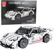 Lean toys Bloc de construction Gt Racewagen Blanc 1:14 1268 pc.