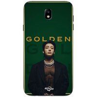 Samsung Galaxy j7 2018 Hoesje Album 2024 Gouden jungkook BTS Maniacase