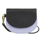DuDu Madagascar Kredietkaart etui Leer 11 cm - 5 Sleuven - black-lavander