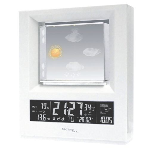 Technoline WS 6620 Digitale Weerstation - Wit - Batterij/Accu