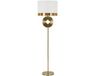 Mauro Ferretti Lampe sur pied Coin Ø 40x151 cm Or/Blanc