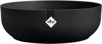 Elho Jazz Bowl 28 - Pot de fleurs d'intérieur - 100% plastique recyclé - Ø 27,5 x H 9,0 cm - Living black