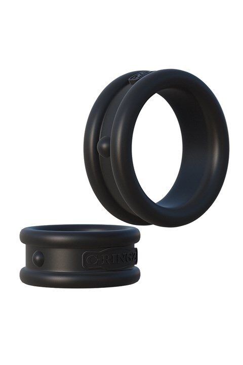 Fantasy C-Ringz Max Width Silicone Rings Black