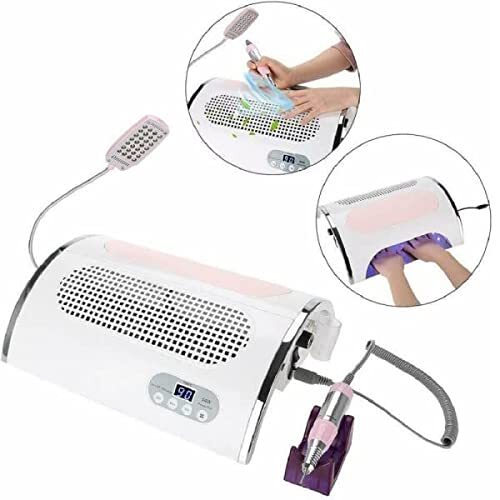 Trade Shop 18428 multifunctionele stofzuiger voor manicure, pedicure, manicure, manicure, manicure