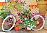 Magnolia Puzzle Bicycle with Flowers - 1000 stukjes puzzle