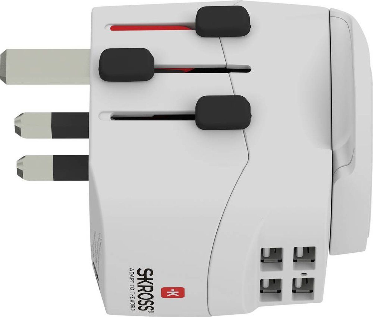 Skross PRO Light USB Travel Adapter (4xA) - World - 7640166323600